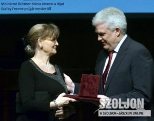 Molnárné Büttner Mária díjátadás